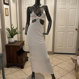 Alice + Olivia White Maxi Dress